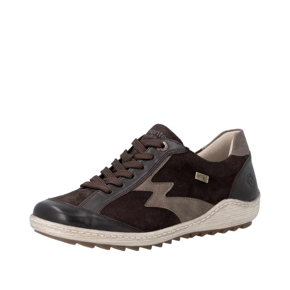 Remonte R1443 BROWN Leather Water resistant Trainer Style Shoe R1443-25