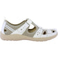 Free Spirit casual shoe Cleveland WHITE Leather with Velcro strap