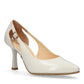 Bioeco 4079 Light Beige PATENT open sided court shoe 4079-2639-1315