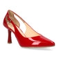 Bioeco 4079 RED PATENT open sided court shoe 4079-433