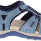 Free Spirit sandal Fairmont NAVY with velcro strap