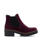 Rieker 79265 BURGUNDY Suede Leather Chelsea Ankle Boot 79265-30