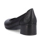 Rieker Court Shoe in leather 41650-00 BLACK