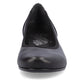 Rieker Court Shoe in leather 41650-00 BLACK
