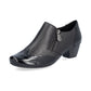 Rieker SHOE 41757 BLACK Ladies trouser shoe with zip BLACK 41757-00