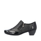 Rieker SHOE 41757 BLACK Ladies trouser shoe with zip BLACK 41757-00