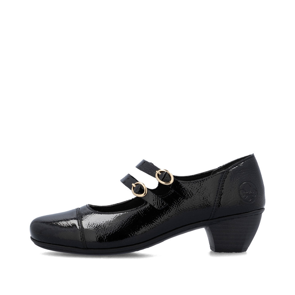 Rieker Classic Patent Leather Bar Shoe 41758