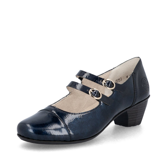 Rieker Classic Patent Leather Bar Shoe 41758