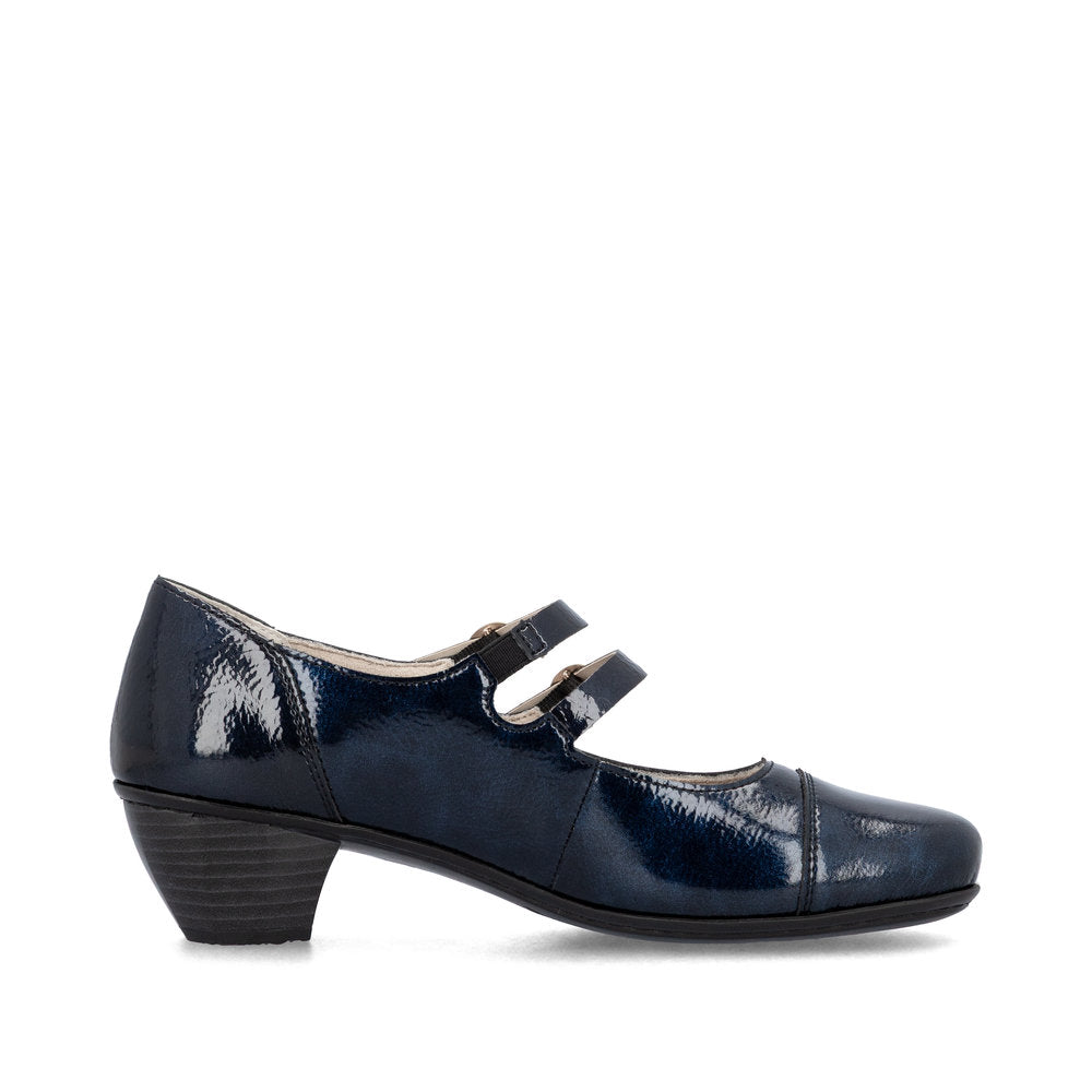Rieker Classic Patent Leather Bar Shoe 41758