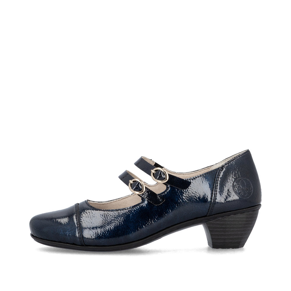 Rieker Classic Patent Leather Bar Shoe 41758