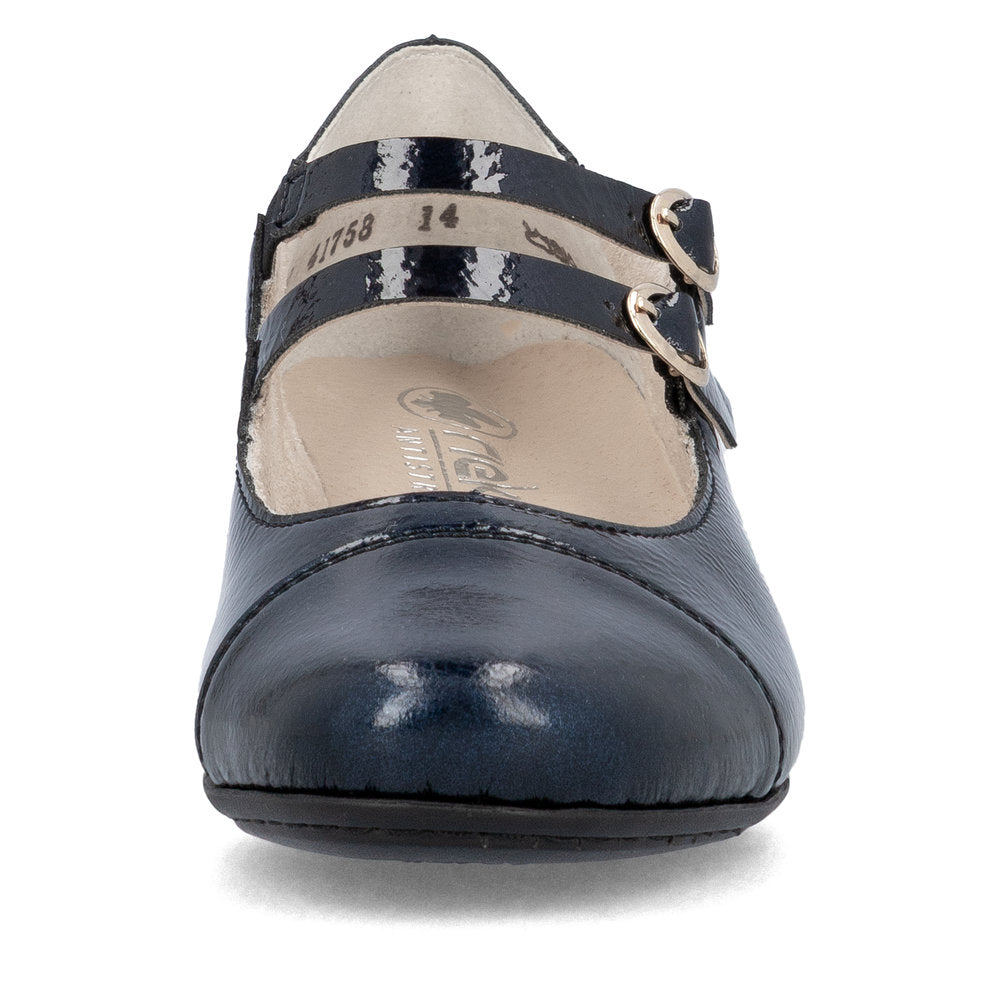 Rieker Classic Patent Leather Bar Shoe 41758