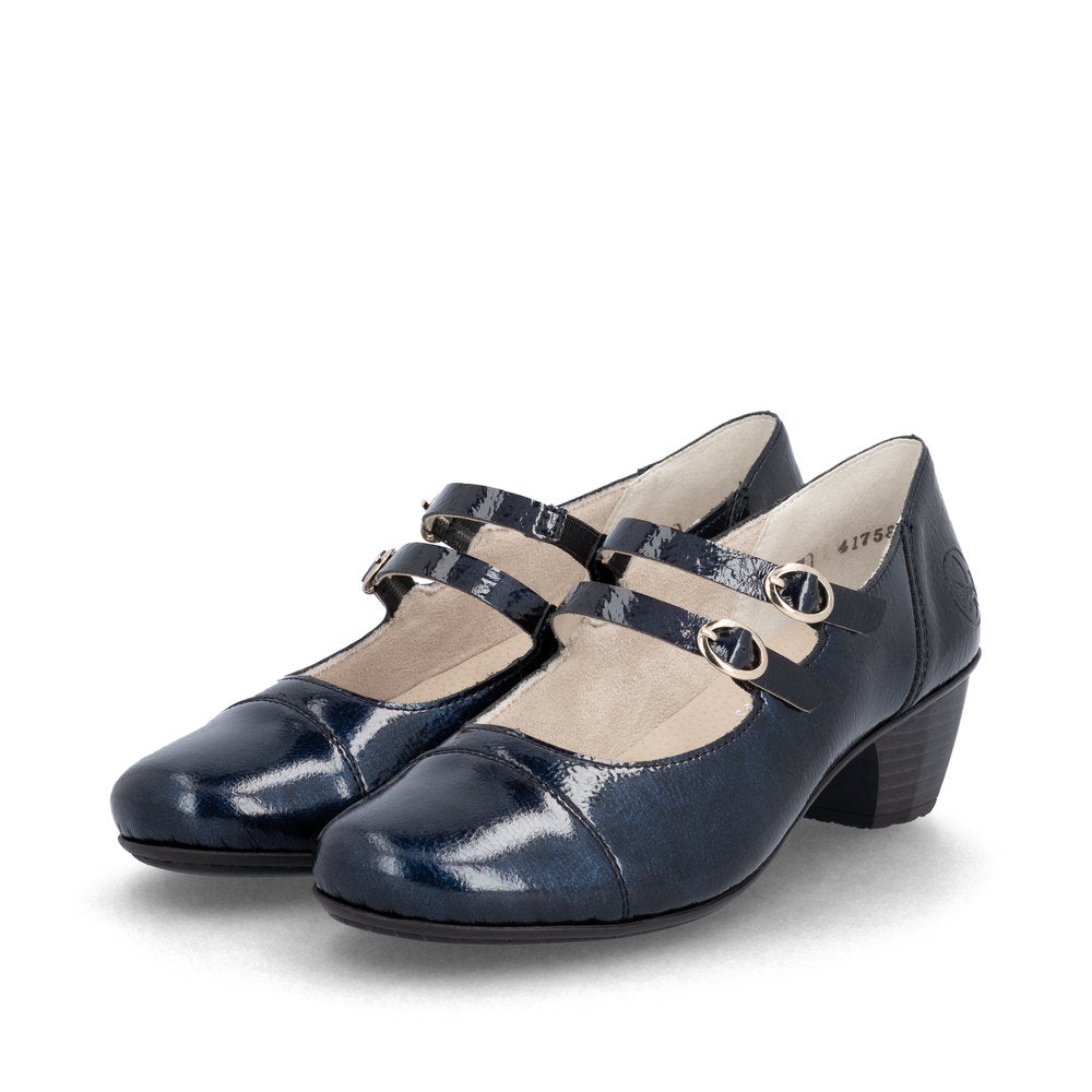 Rieker Classic Patent Leather Bar Shoe 41758