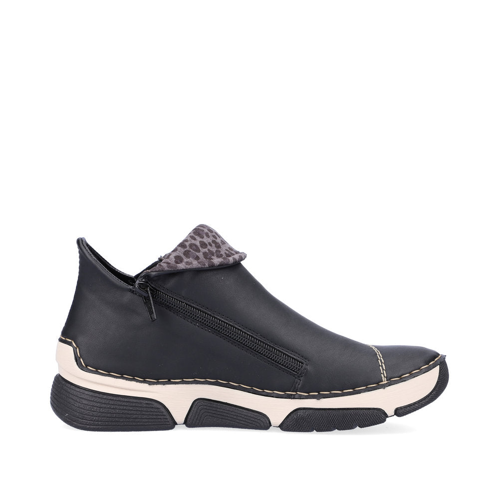 Rieker Casual Ankle boot with trainer sole 45983-00 BLACK
