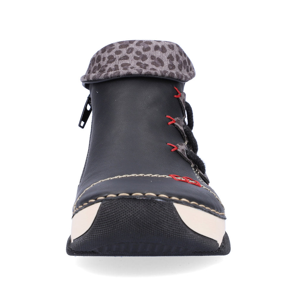 Rieker Casual Ankle boot with trainer sole 45983-00 BLACK