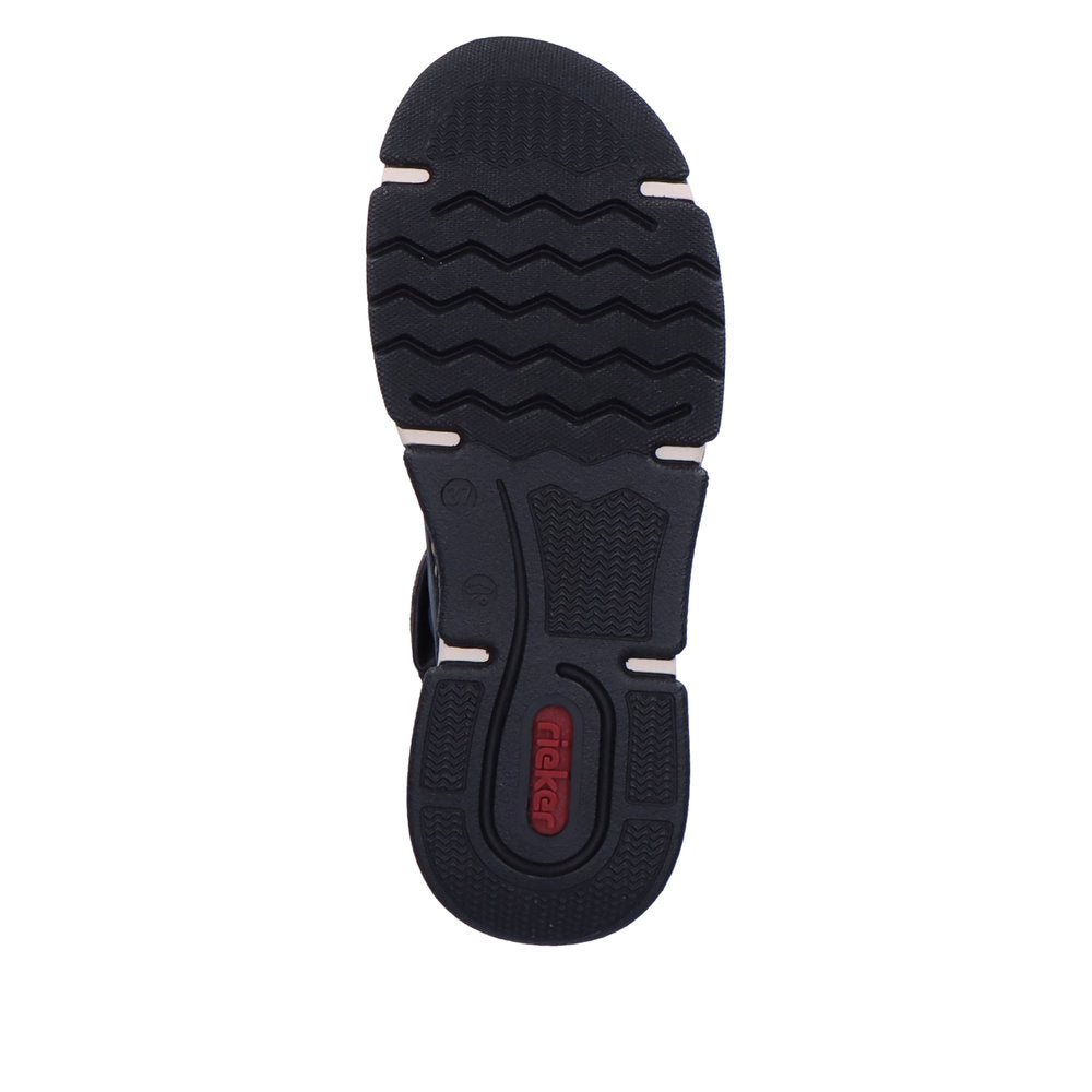 Rieker Casual Ankle boot with trainer sole 45983-00 BLACK