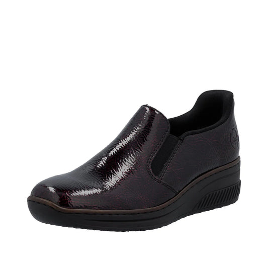 Rieker slip-on shoe 48761-35 BURGUNDY