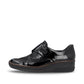 Rieker Shoe487C0-00 BLACK Touch Fastening Shoe with Stretch panels 487C0-00