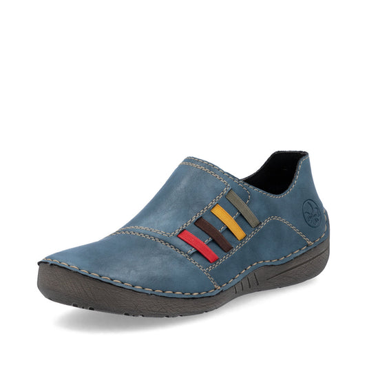 Rieker 52560 ROYAL Blue Slip On Shoe 52560-14