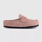 Birkenstock Naples Moccasin Slip On Wrapped Suede PINK CLAY Regular - 1031675
