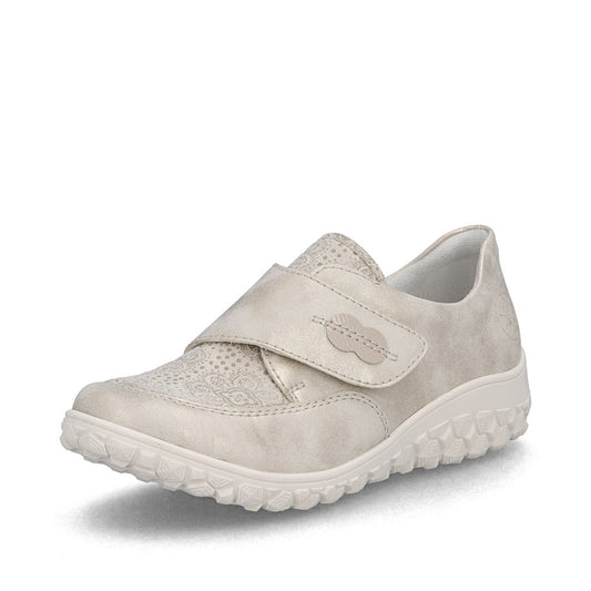 Rieker Touch Fastening Casual Shoe 59552-62 CREAM