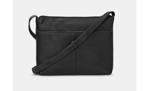 Yoshi Stargazing Cats Leather Crossbody Bag BLACK YB214 NTCT 1