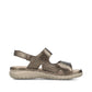 Rieker 60462 BRONZE Metalic Touch Fastening Wide Fit Sandal  60462-90