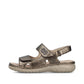 Rieker 60462 BRONZE Metalic Touch Fastening Wide Fit Sandal  60462-90