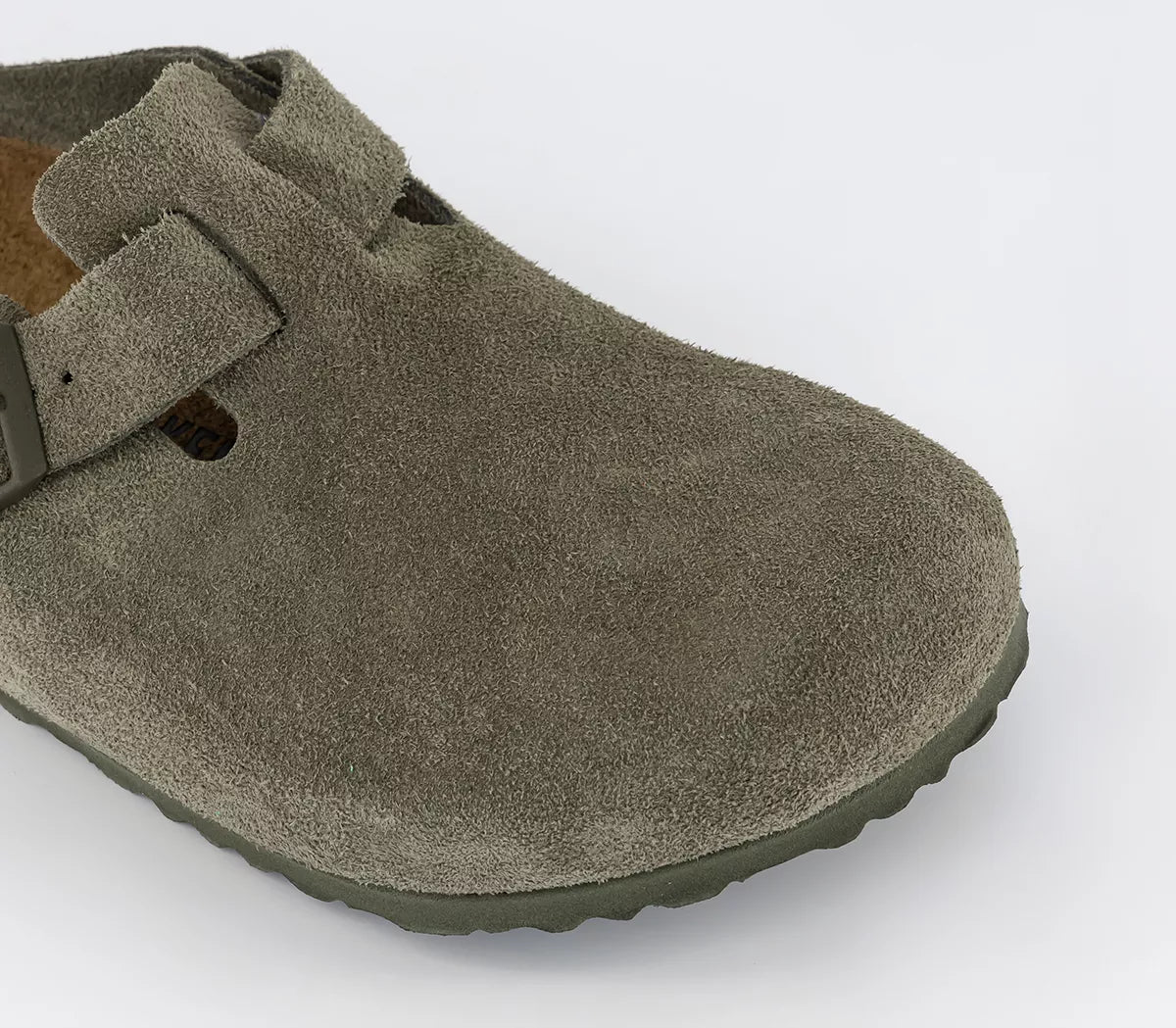 Birkenstock Boston Classic Clog  thyme Green Suede