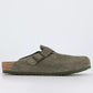 Birkenstock Boston Classic Clog  thyme Green Suede
