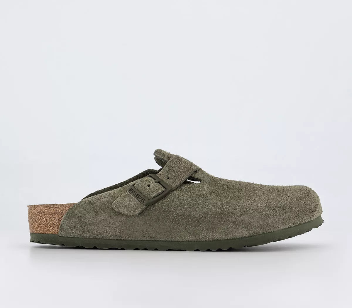 Birkenstock Boston Classic Clog  thyme Green Suede