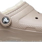 Crocs 207010 BONE Lined Classic Clog  207010-2YB