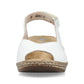Rieker Classic Wedge Sandal 62462-80 WHITE