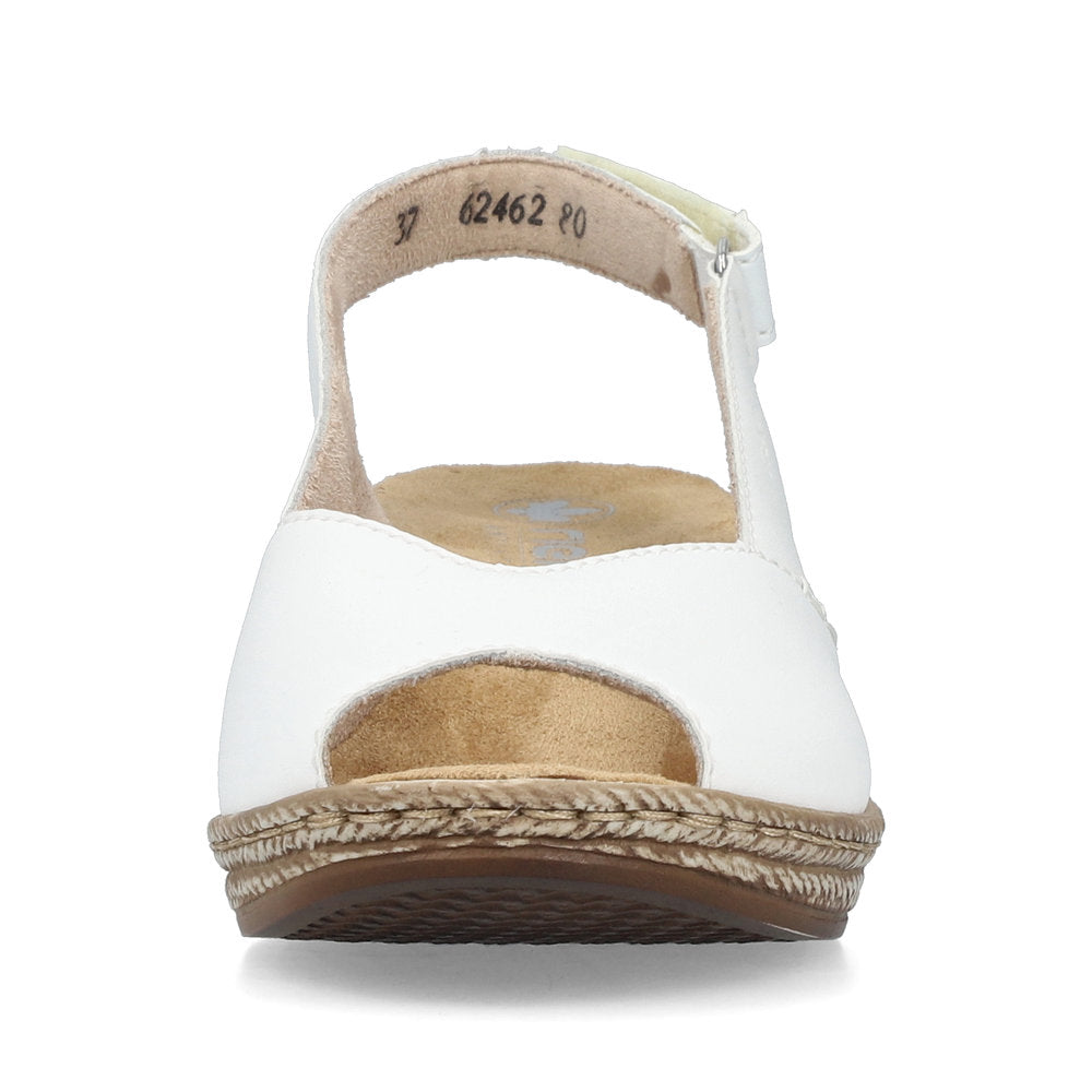 Rieker Classic Wedge Sandal 62462-80 WHITE