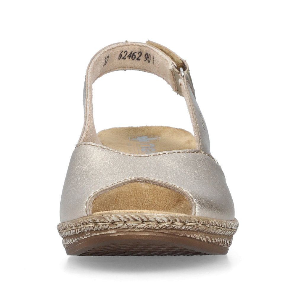 Rieker Classic Wedge Sandal 62462-90 LIGHT GOLD
