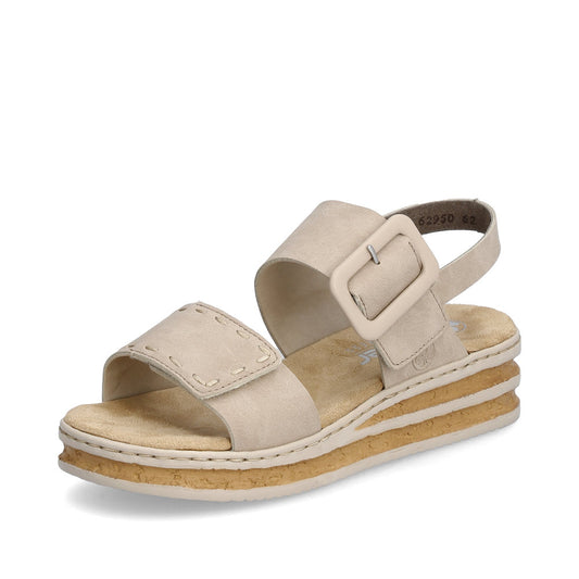 Rieker Wedge Sandal 62950-62 NUDE
