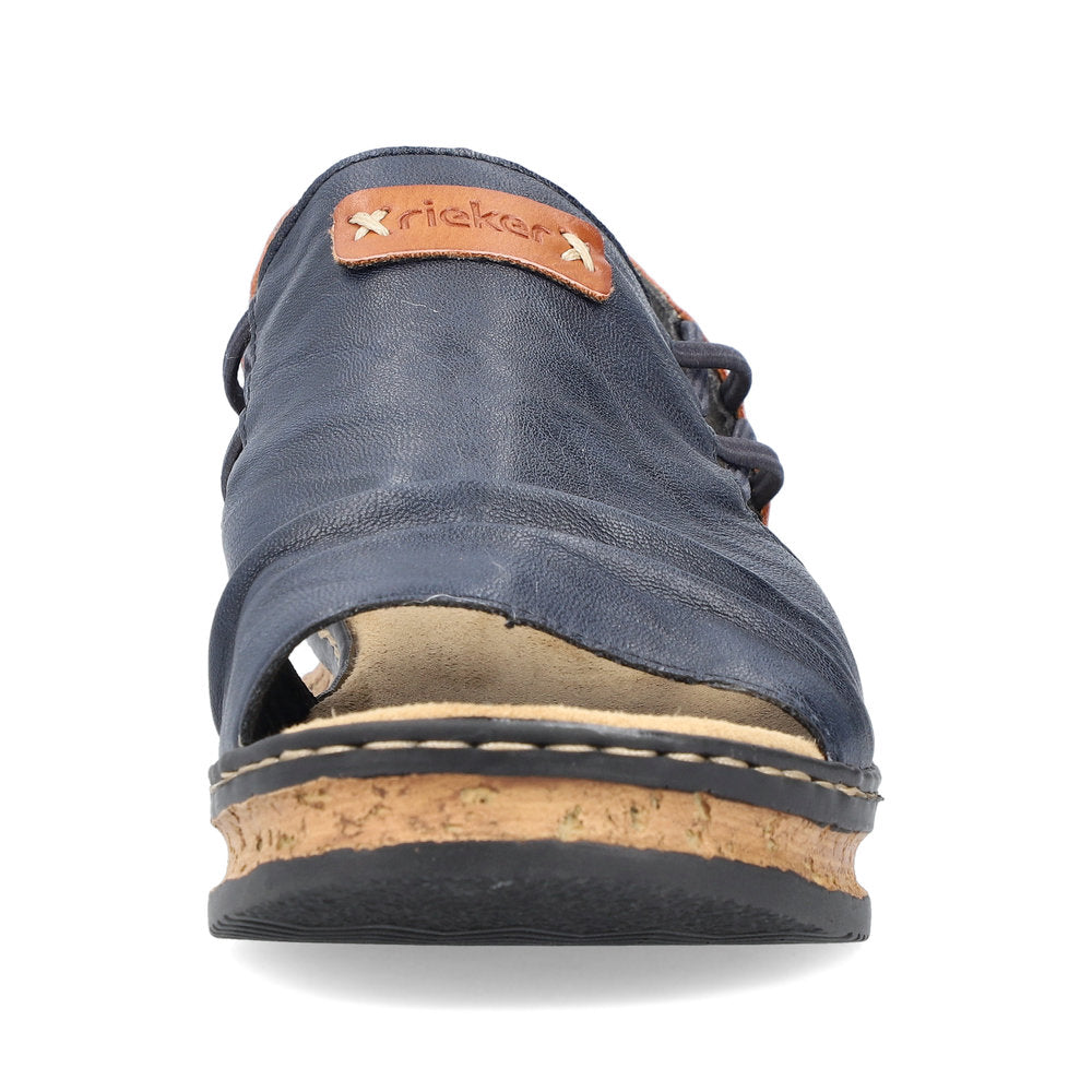 Rieker Casual Wedge Sandal 62962- NAVY