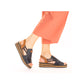 Rieker Casual Wedge Sandal 62962- NAVY