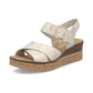 Rieker Wedge Sandal 63795 BEIGE 63795-60