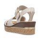 Rieker Wedge Sandal 63795 BEIGE 63795-60