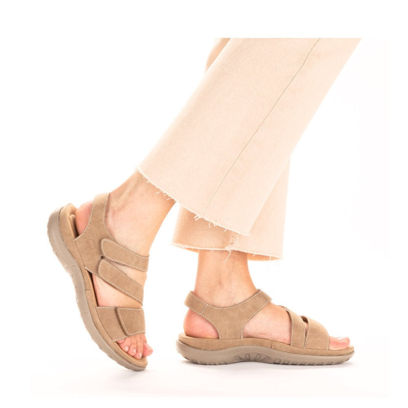 Rieker Casual Sandal 64870-62 BEIGE