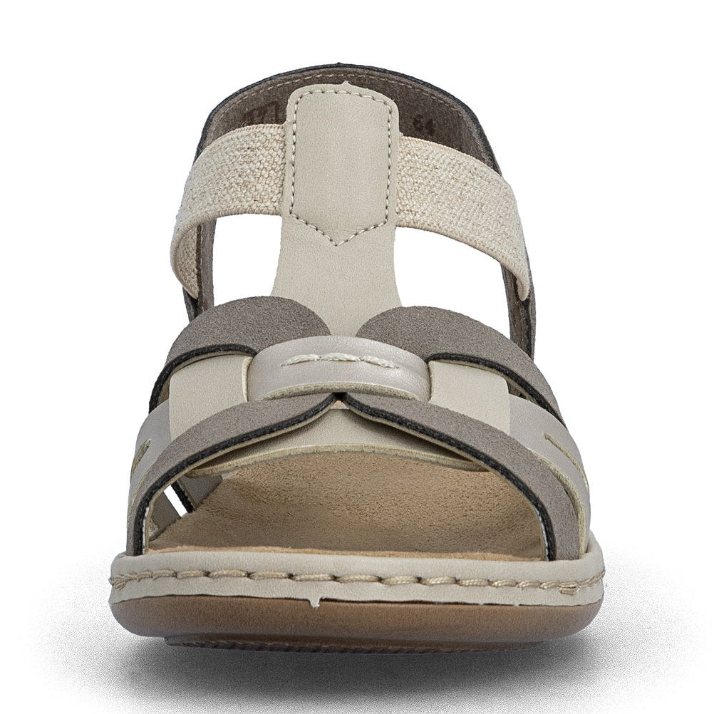 Rieker Casual Sandal 65918-64 CHAMPAGNE