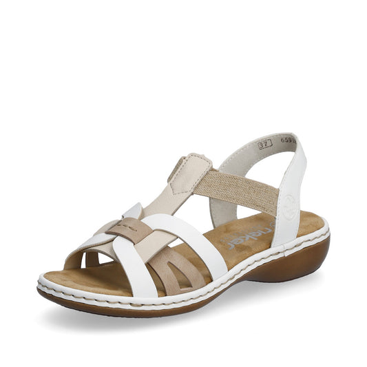 Rieker Casual Sandal 65918-81 PEBBLE