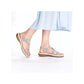 RIEKER Sandal with touch fastening Leather MULTI 659C7-94