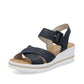 Rieker 67463 NAVY Touch Fastening Wedge Sandal  67463-14