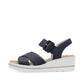 Rieker 67463 NAVY Touch Fastening Wedge Sandal  67463-14