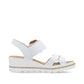 Rieker Wedge Sandal 67476-83 WHITE