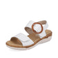 Remonte R6853 WHITE Wide Fitting Twin Adjustable Strap Sandal R6853-80