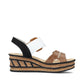 Rieker Wedge Sandal 68176-64 CREAM