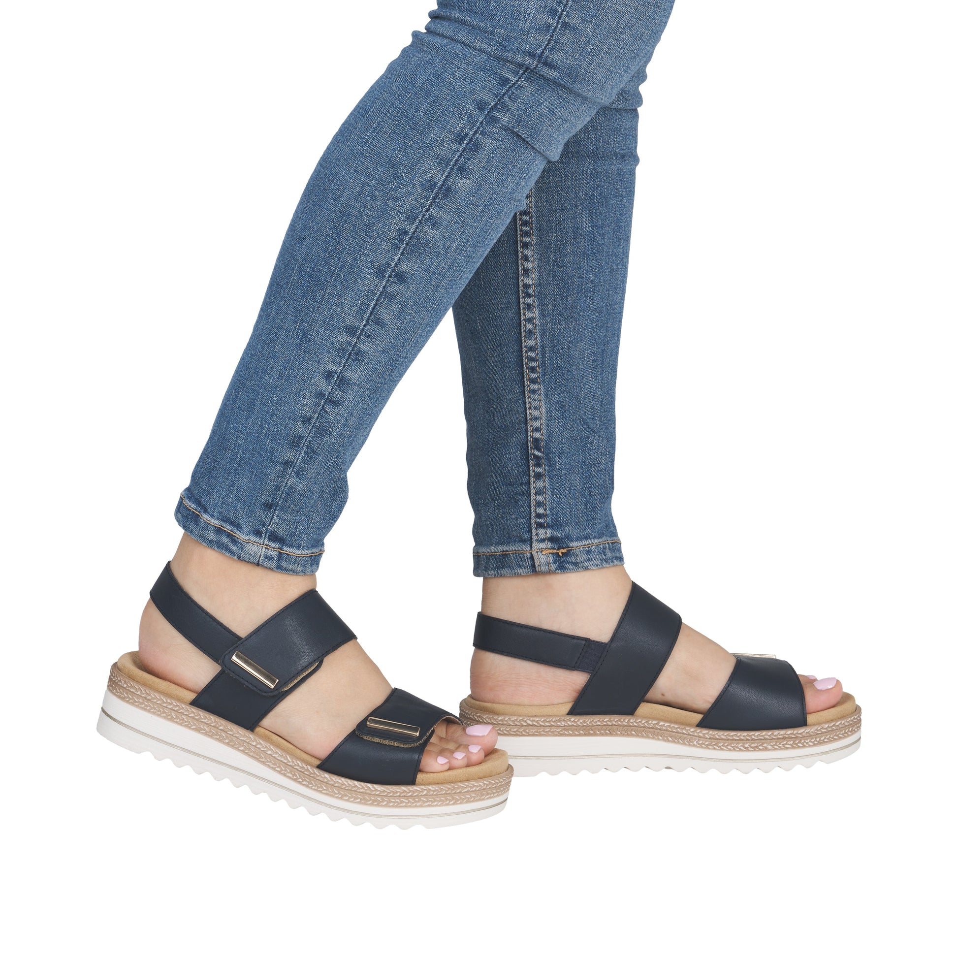 Remonte NAVY Twin Strap Touch Fastening Sandal D0Q59-14