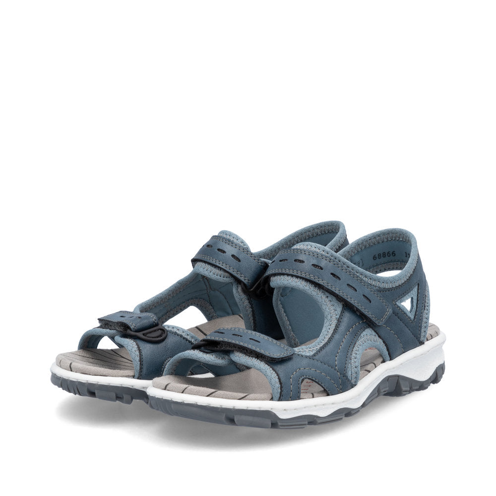 Rieker Casual Walking Sandal 68866-12 BLUE